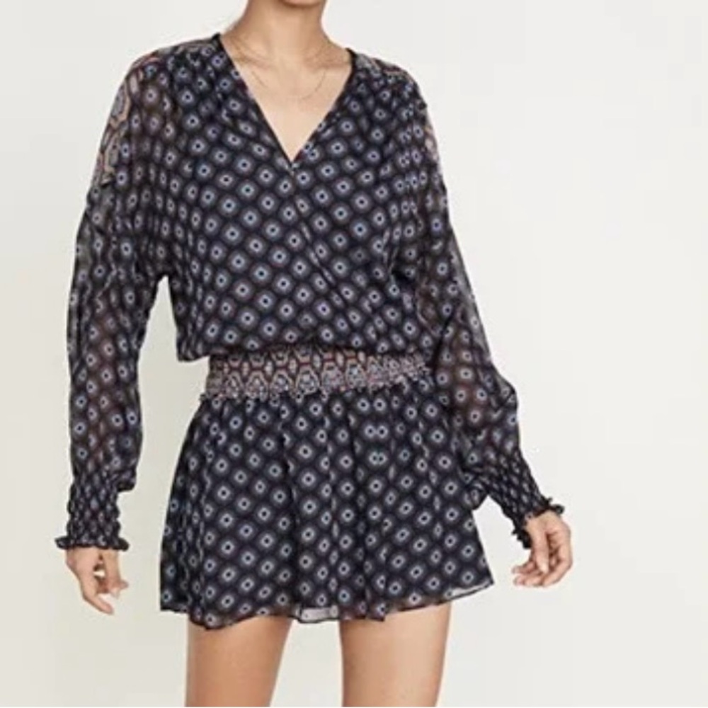 Ramy Brook Printed Davie Silk Mini Dress | Size S | EUC